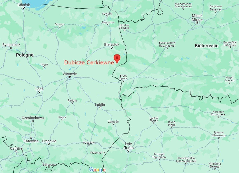 Dubicze Cerkiewne is located in the Podalski region, which is heavily monitored by the Polish authorities | Source:  Screenshot Google Maps