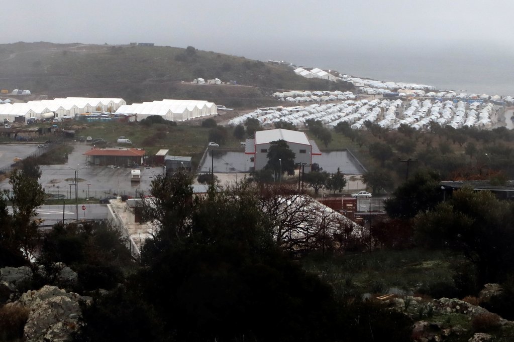 The Karatepe camp on Lesbos in January 2021, when M.M. and her family were living there | Photo: Reuters