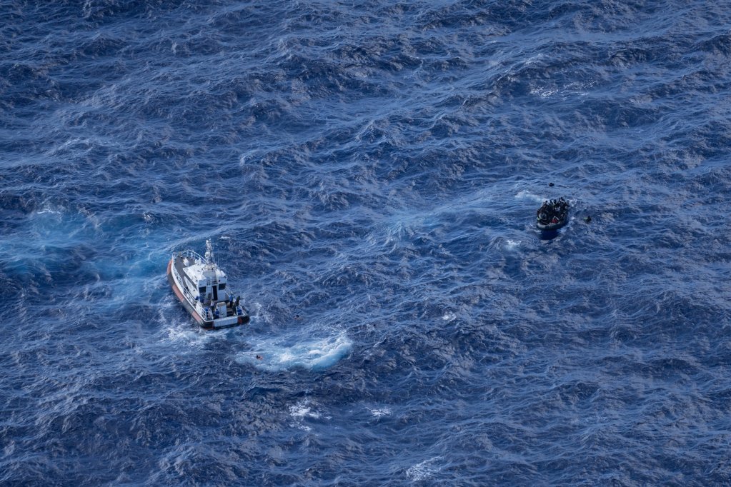 This image highlights one of the many interferences that the Sea-Watch rescue charity says it has suffered with Libya's coast guard; during this incident on September 28, 2025, Libyan officials are reported to have chased a migrant boat with about 40 people in distress until the NGO could step in and save lives | Photo: Sea-Watch