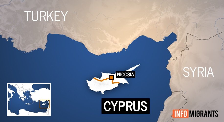 The island of Cyprus has been divided in two parts since 1974; the north is under Turkish control, while the Greek-speaking south is part of the European Union | Photo: InfoMigrants 