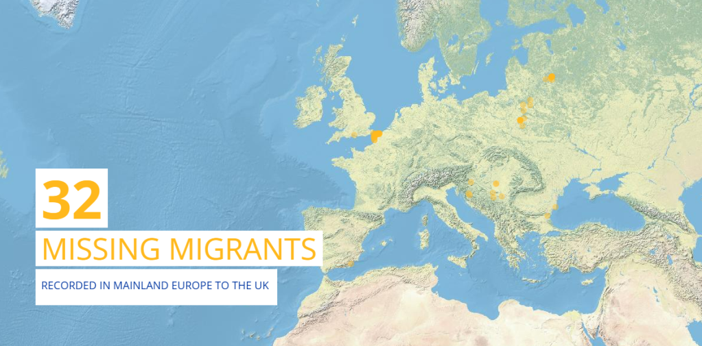 A screenshot of the deaths the IOM's Missing Migrants project has recorded relating to migrants attempting to travel from mainland Europe towards the UK between January 1 and September 24, 2025 | Source: www.missingmigrants.iom.int