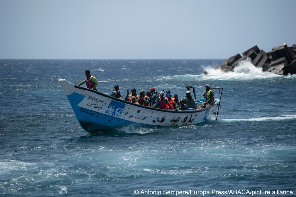 Two cayucos have arrived on August 18, 2024, in El Hierro, Canary Islands (Spain), one of them left from Senegal and the second one, from Mauritania | Photo: Antonio Sempere / Europa Press / ABACAPRESS.COM