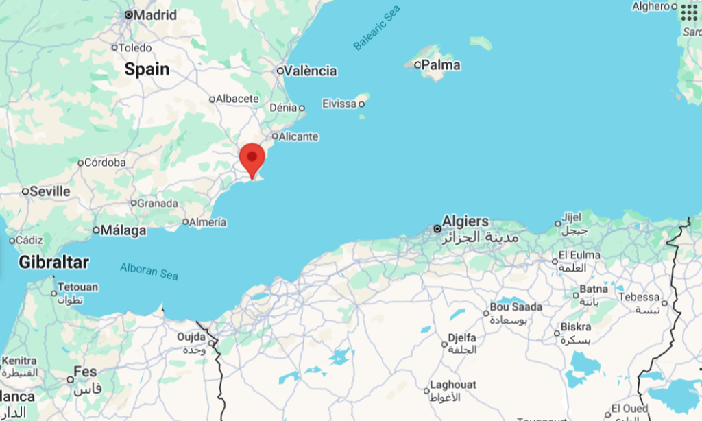 A map showing Cartagena, Spain | Source: Google Maps