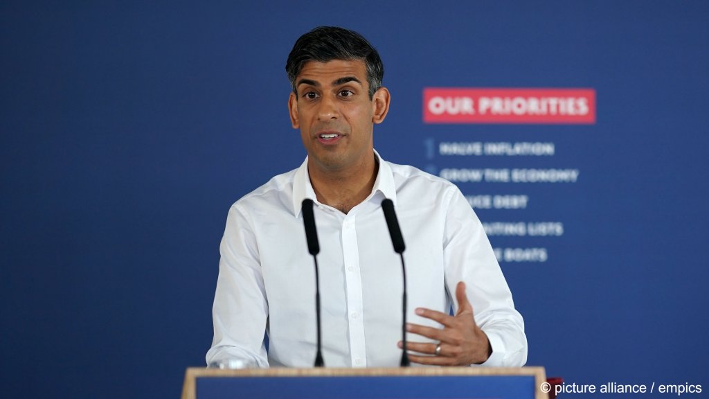 British Prime Minister Rishi Sunak at a press conference in Dover on June 5, 2023 | Photo: Yui Mok / picture alliance / empics