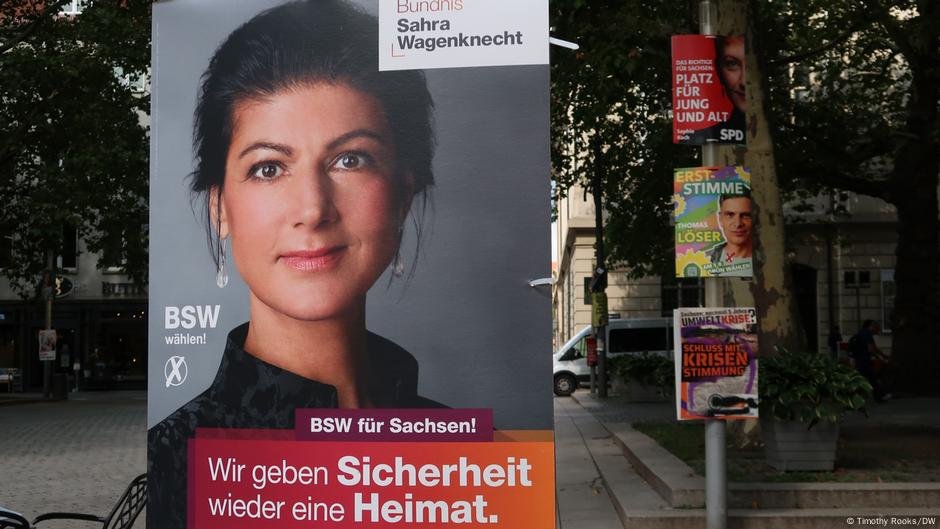 The BSW party is trying to appeal to voters from all political background, and is likely to enter the Bundestag | Photo: Timothy Rooks/DW