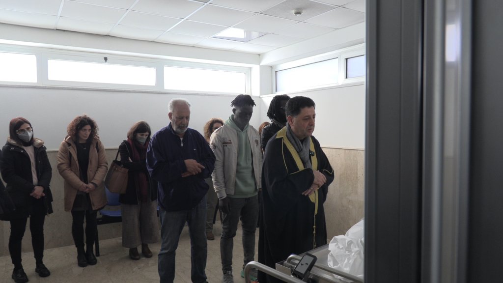 The funeral for Kebbis Secka, who died on December 13, 2023, aged 23, in Sicily | Photo: Alessandro Puglia / InfoMigrants