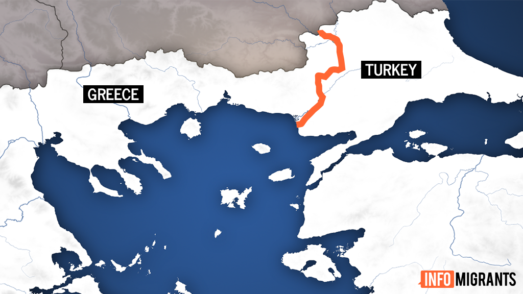 Le fleuve Evros est la frontière naturelle entre la Grèce et la Turquie. Crédit : InfoMigrants