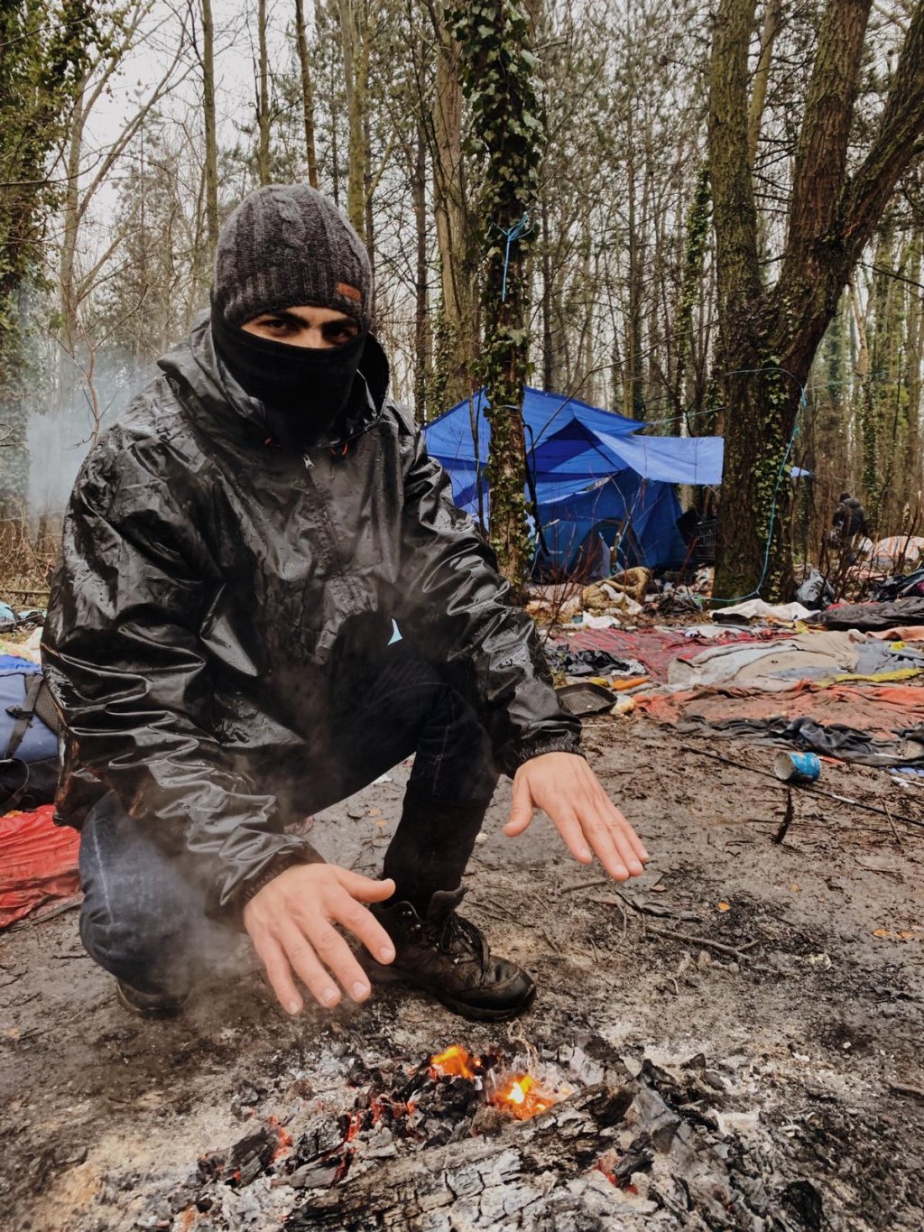 Hundreds of migrants live in and around Calais and Dunkirk, where temperatures have dropped in recent weeks | Photo copyright: Care4Calais, January 2021