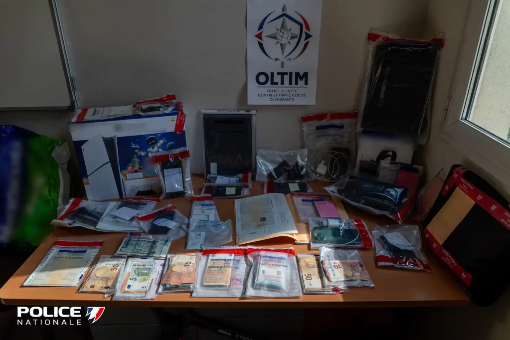 More than 20,000 euros in cash was seized in the French operations this week | Source: Europol press office