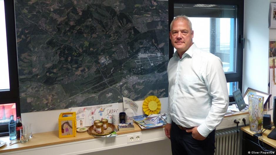 Ralf Hechler, the mayor of Ramstein-Miesenbach, says cooperation with the US military has always been good | Photo: Oliver Pieper/DW