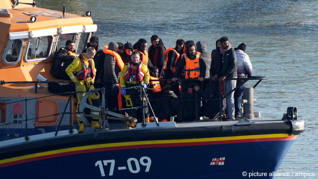 A group of people are brought in to the Border Force compound in Ramsgate, Kent, from a Border Force vessel following a small boat incident in the Channel on February 25, 2026 | Photo: Gareth Fuller/PA Wire