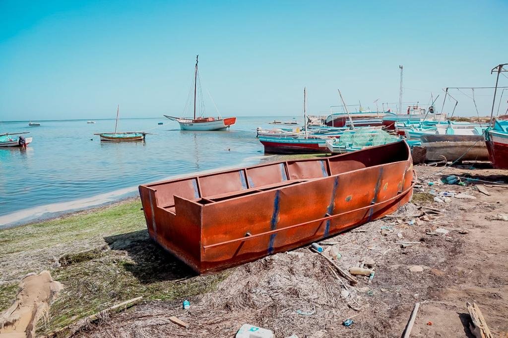 Iron boat used by migrants from sub-Saharan Africa departing from Tunisia. | Photo: Rashdi Khazir