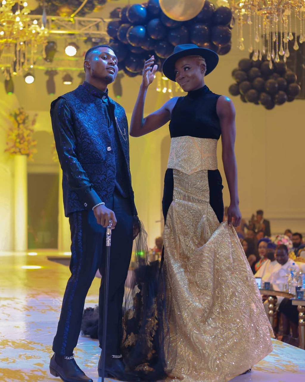 Collins Okoro during a fashion show | Photo: Private