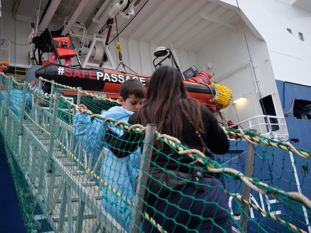 All 34 children on board the Geo Barents disembarked in Ravenna, Italy on February 10, 2024 | Photo: Sou-Jie van Brunnersum