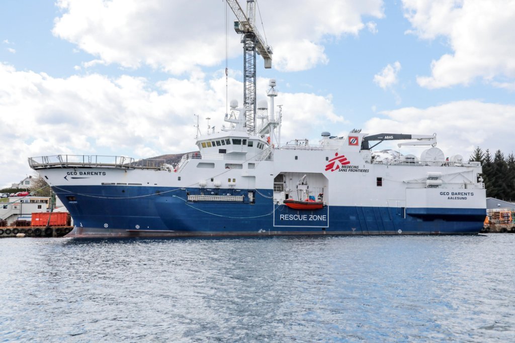 The Geo Barents rescue ship, operated by Doctors Without Borders (MSF) | Photo: ANSA/MSF