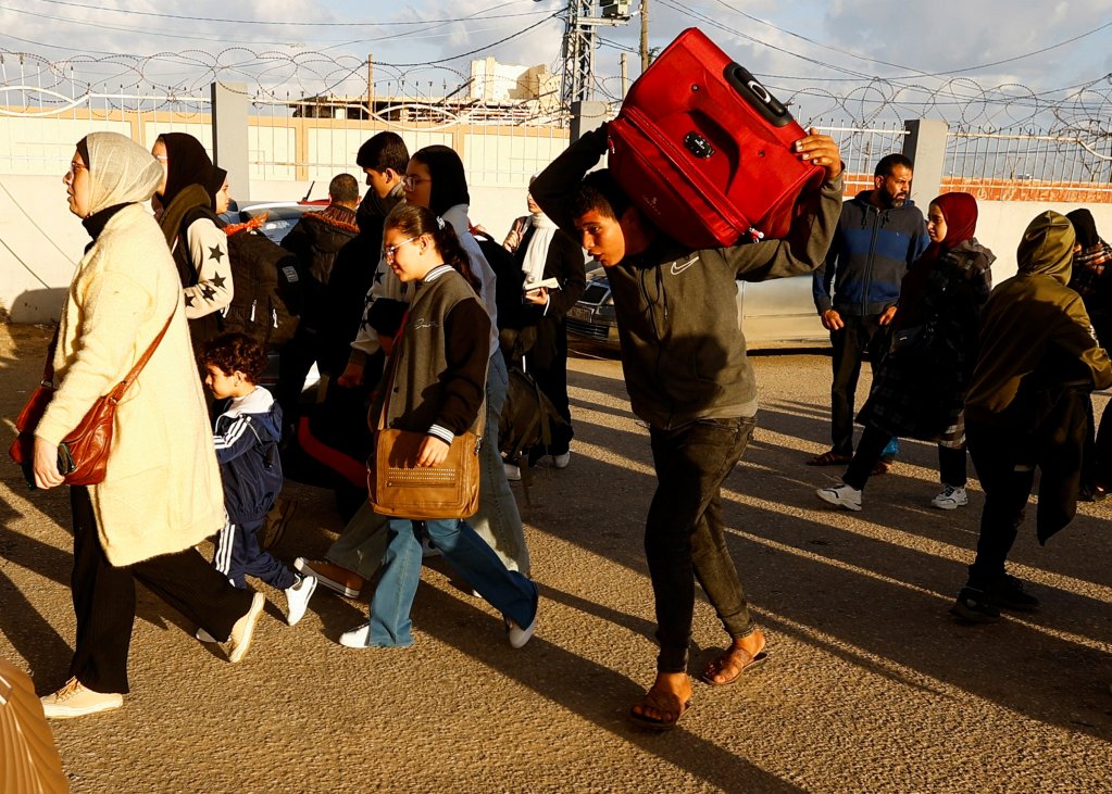 Seuls les étrangers et les binationaux peuvent quitter Gaza, via le poste-frontière de Rafah, à la frontière égyptienne. Crédit : Reuters