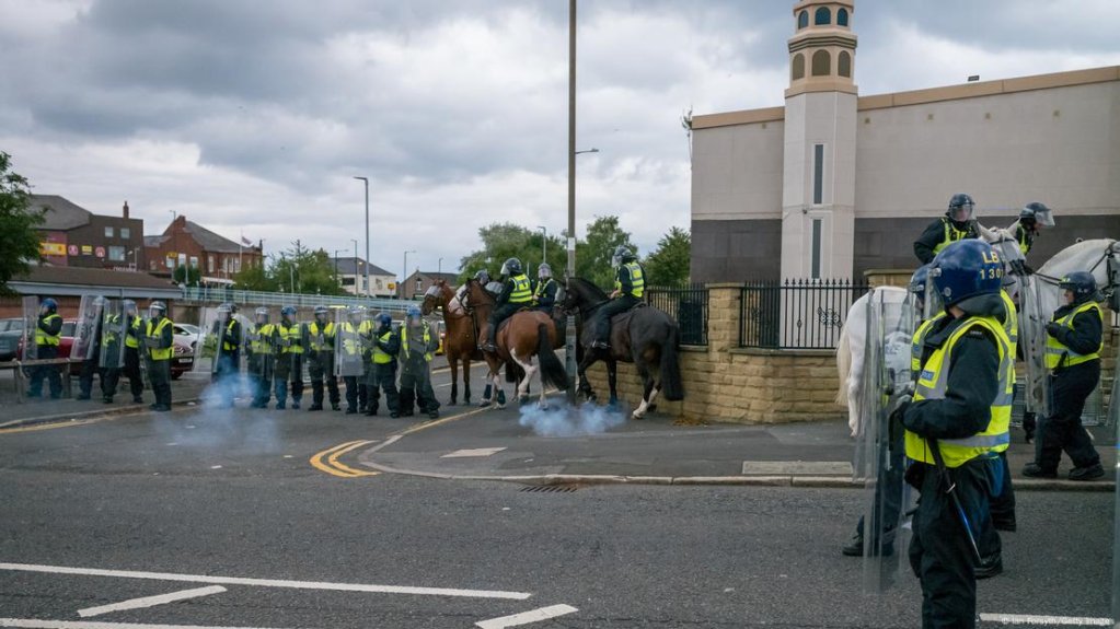 Zaf Iqbal stayed locked inside his mosque in Sunderland to avoid rioters outside | Photo: Ian Forsyth/Getty Images