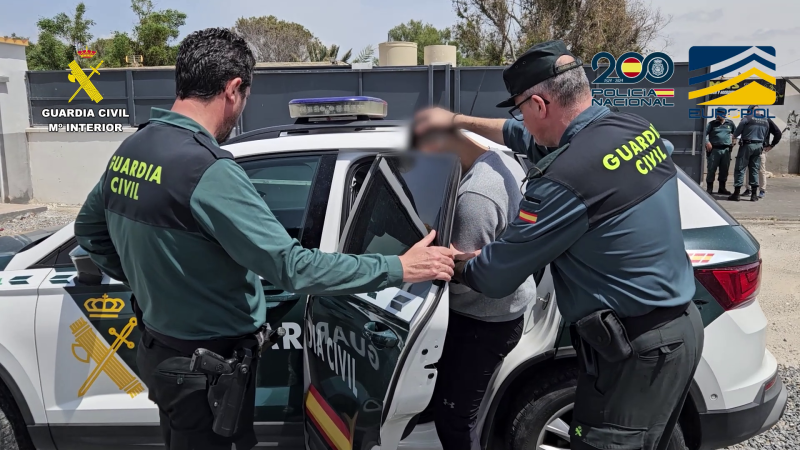 Spanish police make an arrest as part of an operation coordinated by Europol | Source: Europol press office www.europol.europa.eu