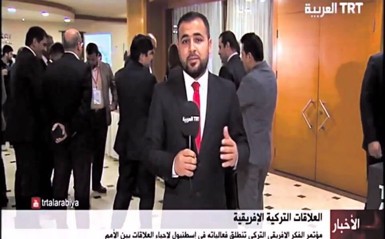 تقرير لماهر على قناة تي ار تي التركية الحكومية | الصورة: خاصة