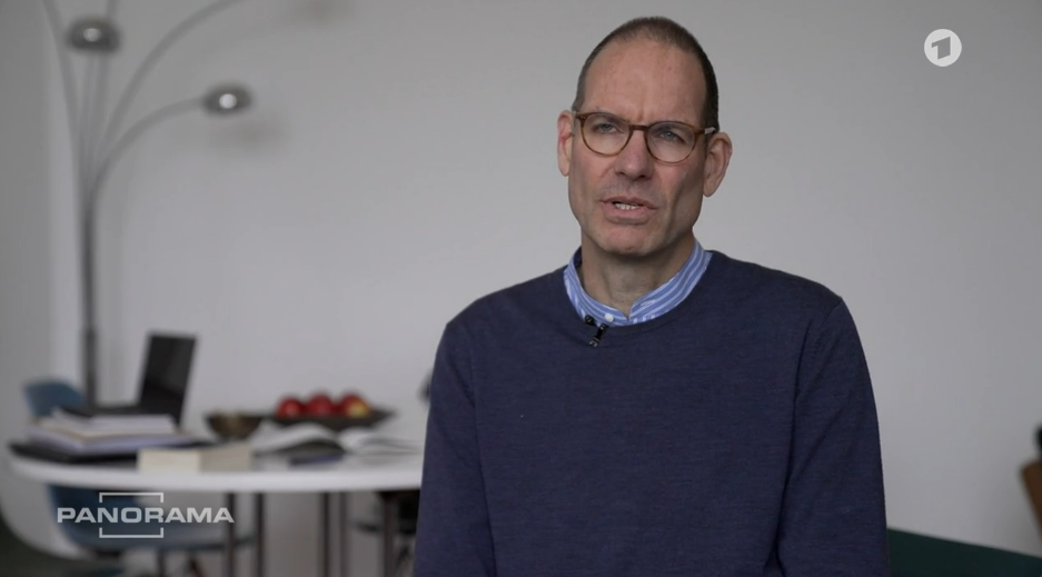 Dr. Tilmann Röder, former director of the department responsible for checking the cases of those admitted to the Afghan evacuation program, part of the German Interior Ministry | Source: Screenshot, Panorama Program ARD 15.05.2025