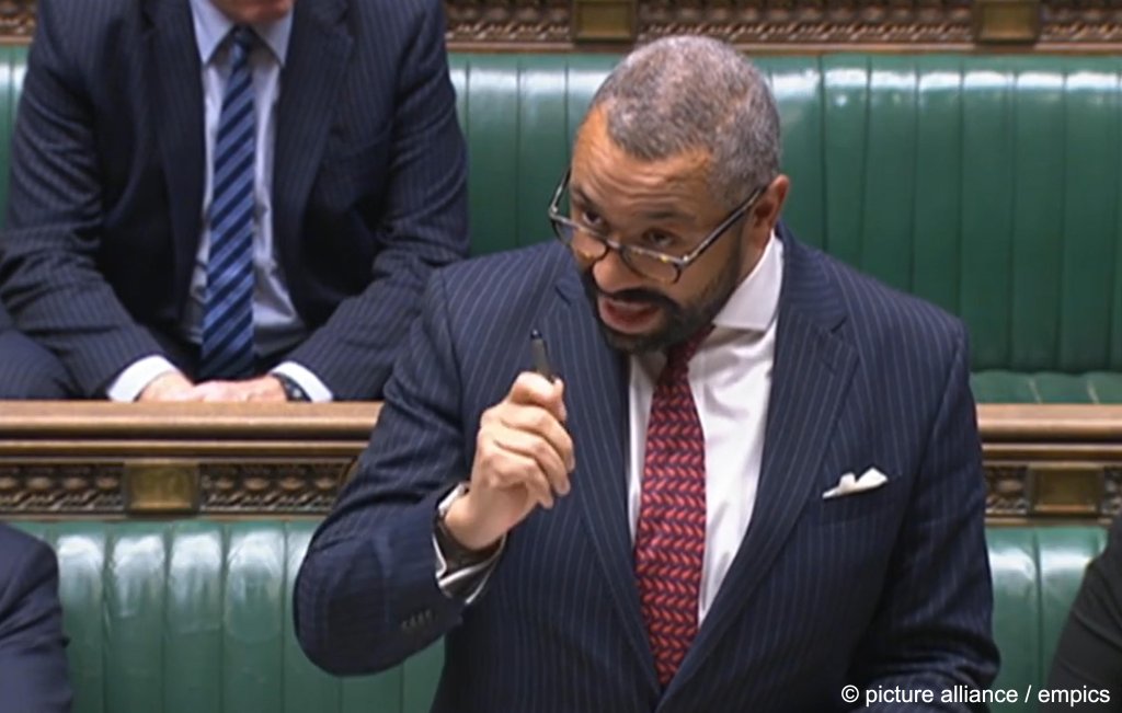 From file: Current Home Secretary James Cleverly said the government has reduced the asylum backlog but almost 100,000 are still waiting for their applications to be processed | Photo: House of Commons/UK Parliament/PA Wire