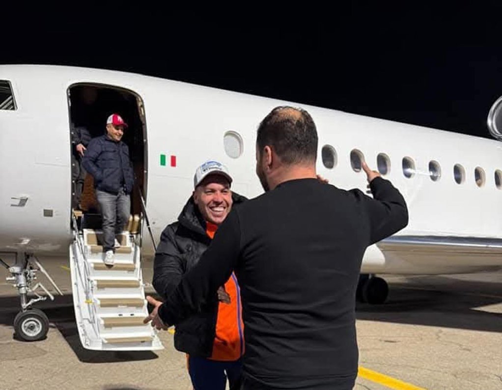 File photo: Libyan general Njeem Osama al Masri Habish lands in Tripoli after his arrest and release in Italy | Photo: ANSA/ courtesy of FAWASELMEDIA.COM