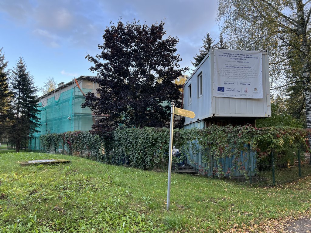 Renovation work at the reception center for migrants in the Latvian village of Mucenieki seen on September 29, 2024 | Photo: Benjamin Bathke/InfoMigrants