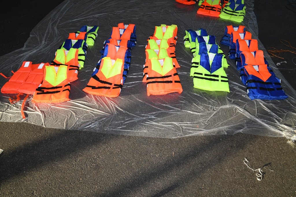 File photo: Earlier in September authorities found a shipment of unsafe lifejackets believed to have been for use by migrants | Source: NCA Press release