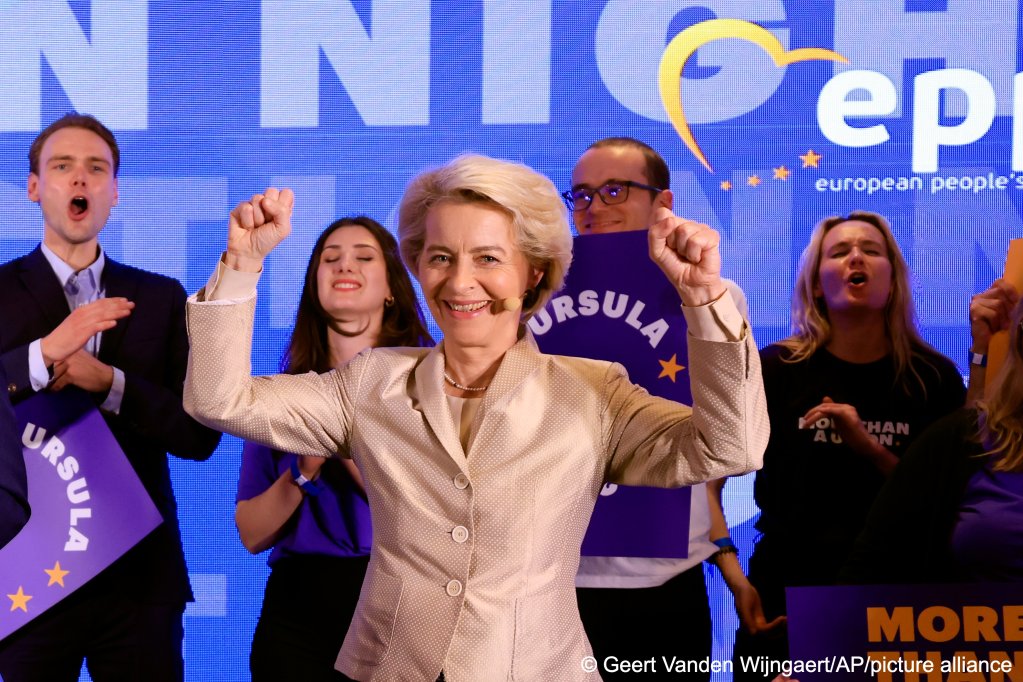 Lead candidate for the European Commission, current European Commission President Ursula von der Leyen hopes to continue in her job but she may need support from the far-right to stay there, giving them more leverage on future policy | Photo: Geert Vanden Wijngaert/AP/picture alliance
