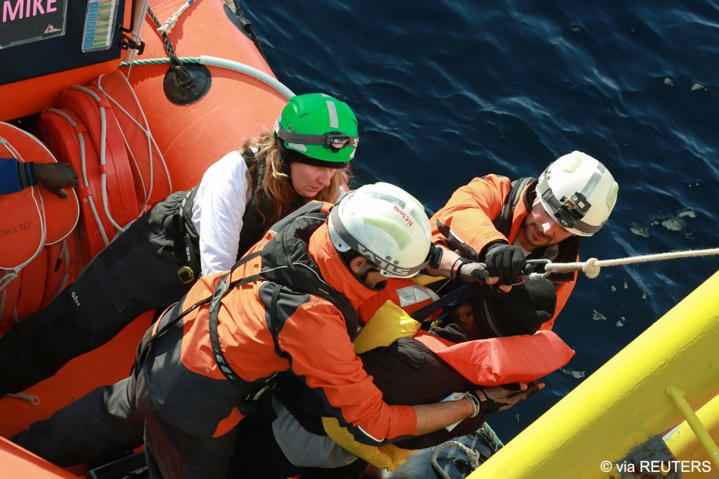 Geo Barents has been sitting in the Italian port of Ancona for the past 14 days | Photo: Mohammed Cheblak / MSF Doctors without Borders handout via Reuters