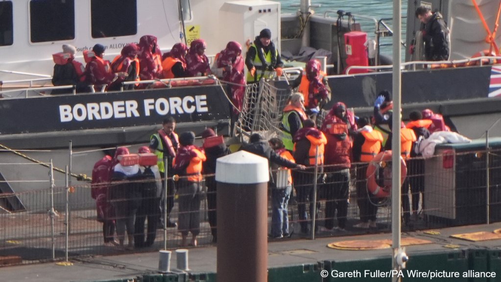 Migrants are brought in to Dover, Kent, from a Border Force vessel following a small boat incident in the Channel | Photo: Gareth Fuller/PA Wire 
