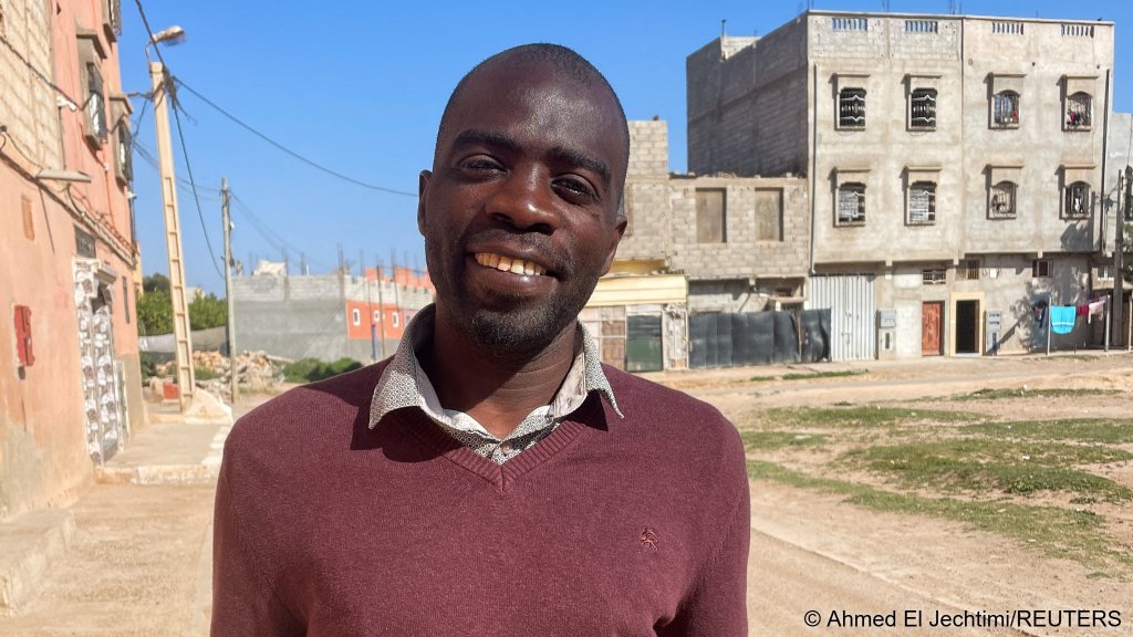 Alioun Dialou is content with his life in Morocco - though Europe remains in the back of his head as a dream | Photo: Ahmed El Jechtimi/REUTERS