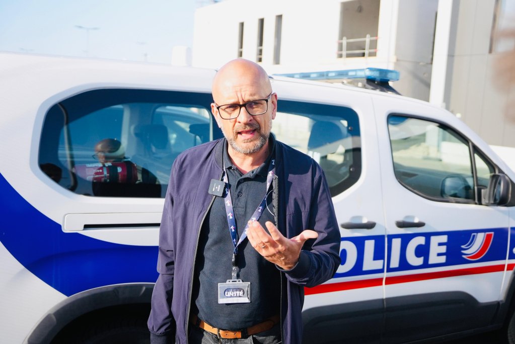 Marc Musiol of the Pas-de-Calais Border Police on July 8, 2025, at the Port of Calais. Photo: Hafiz Miakhel/InfoMigrants