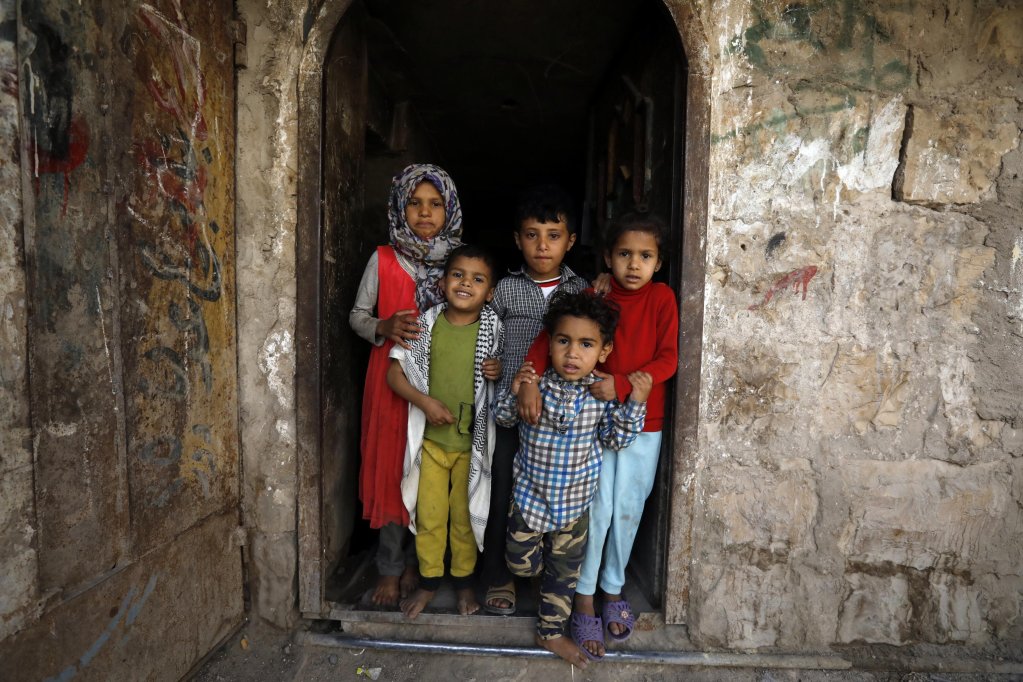 Displaced children in Sanaa, Yemen | Photo: Yahya Arhab/EPA