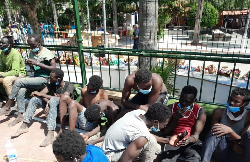 Environ 130 migrants ont réussi à entrer à Melilla, le 24 juin 2022. Crédit : DR