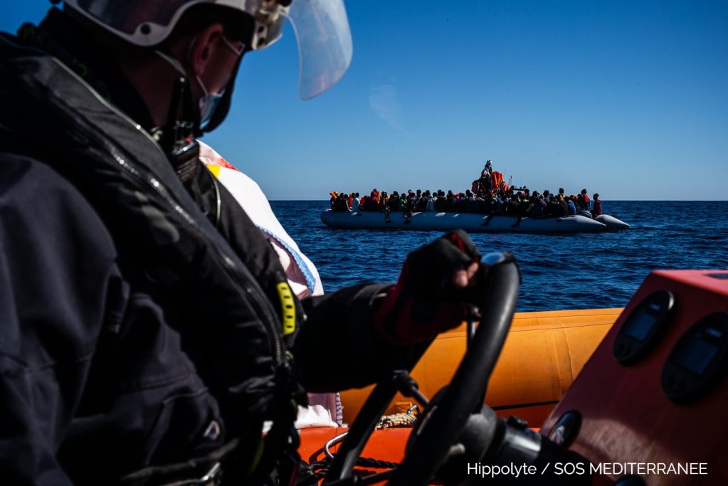The Ocean Viking crew rescued 424 people in 48 hours last week | Photo: Hippolyte / SOS MEDITERRANEE
