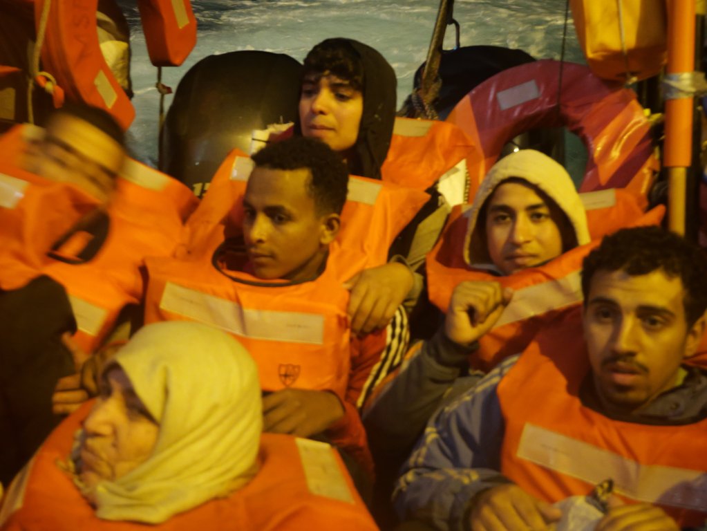 A smuggler promised Murad he would be taken across the Central Mediterranean on a "big ship" – but Murad didn't know such promises were based on deception | Central Mediterranean Sea rescue February 5, 2024 | Photo: Sou-Jie van Brunnersum