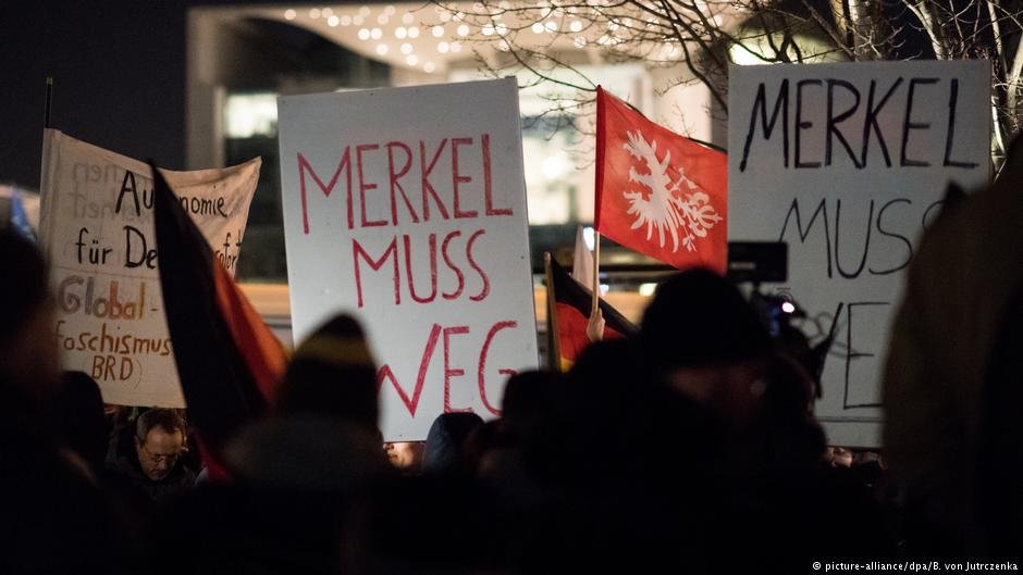 From file: The AfD attracted a lot of followers who took to protests against Merkel's refugee policy | Photo: Picture Alliance
