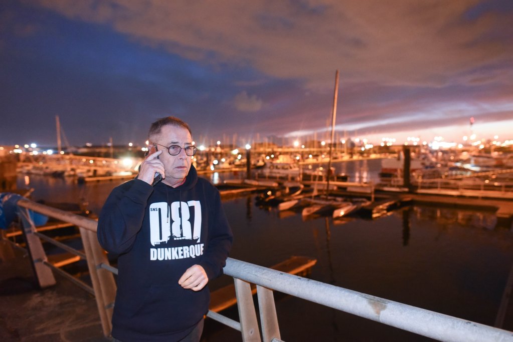 Alain Ledaguenel, president of the Dunkirk SNSM, on February 10, 2022. Photo: Mehdi Chebil