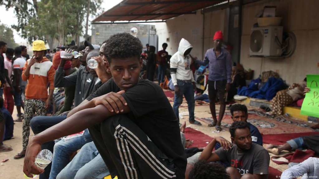 Irregular migrants stage a protest against human rights violations in Libya in October, 2021 | Photo: Hazem Turkia/AA/picture alliance