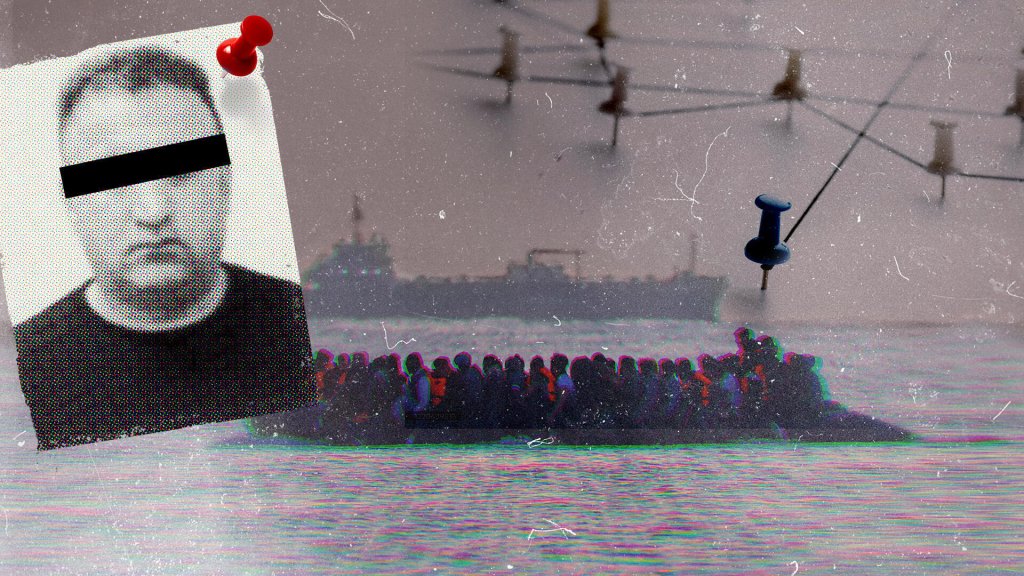 InfoMigrants partner France Médias Monde designed this composite image to visualize the tragedy that occurred on August 12, 2023, featuring an image of Idriss K. as used by prosecuting authorities | Photo: France Médias Monde graphic studio