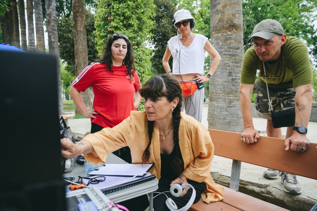 Director Tonia Mishiali behind the scenes of 'The Lion at My Back' | Photo: Pavlos Vryonides