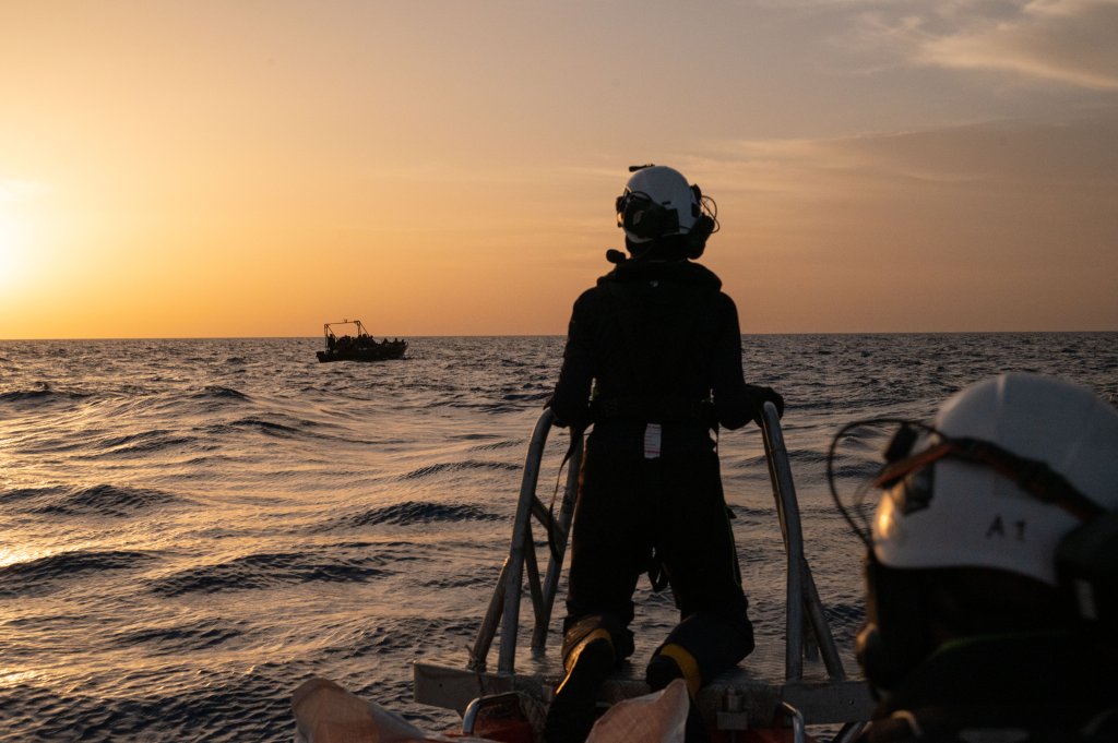 On Tuesday morning (May 12), the crew of the Sea-Watch 5 carried out a second rescue, bringing a further 65 people on board | Photo: Leo Spartacus / Sea-Watch press office
