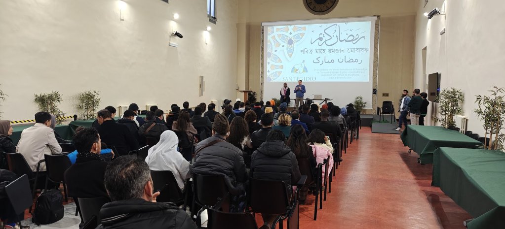 Migrants, asylum seekers and refugees gather for an Iftar feast at the Sant'Egidio Community Center in Rome | Photo: Sant'Egidio Press Office