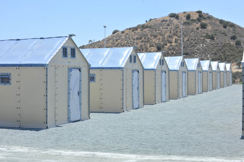Le centre de Limnes, dans le sud de Chypre, accueillent actuellement les demandeurs déboutés du droit d'asile. Crédit : gouvernement de Chypre