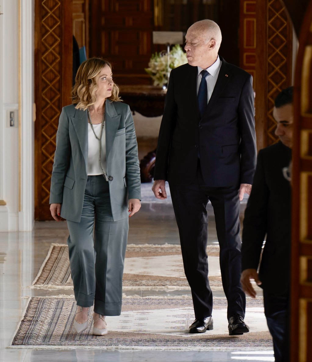Italy's Giorgia Meloni underlined the 'good personal rapport' she and President Saied have, as well as the 'historic friendship' of their two countries | Photo: Press office Palazzo Chigi / Italian government