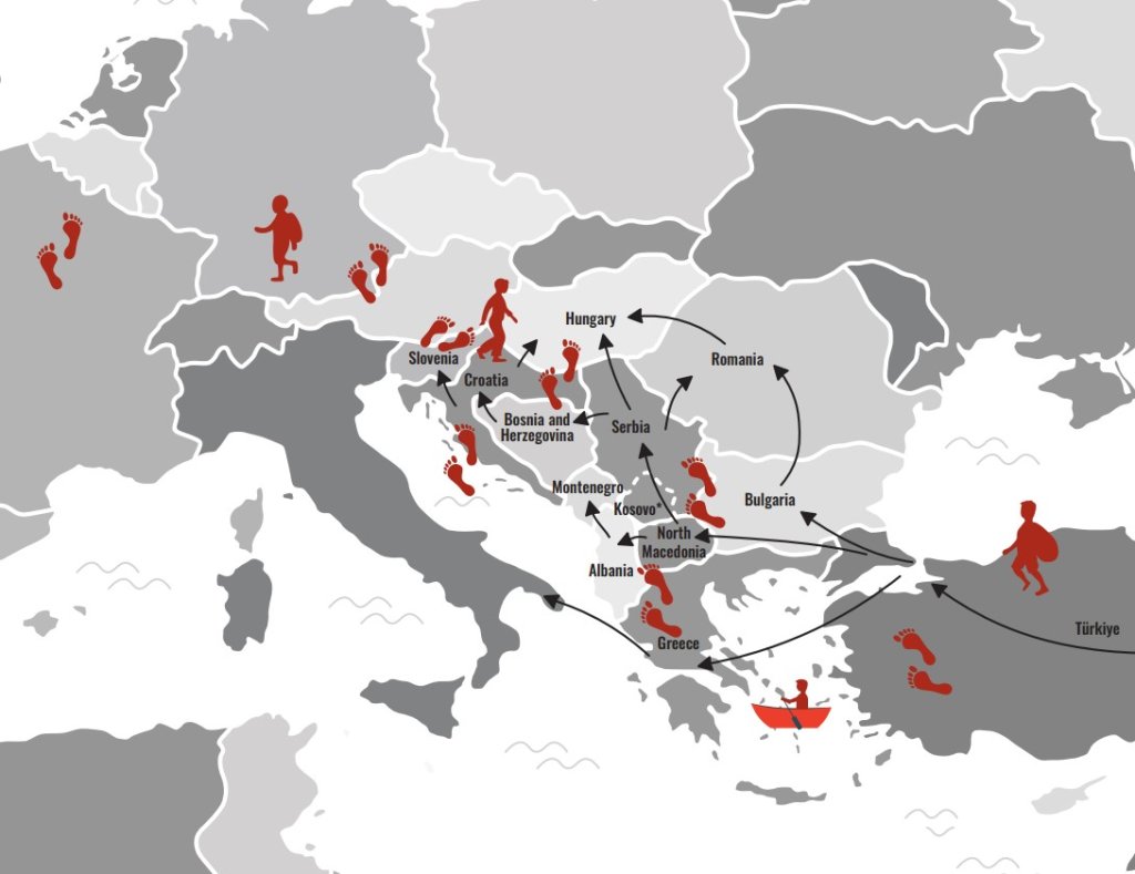 Many minor migrants and refugees traveling the Balkan route – hoping to cross from Turkey to Western Europe via Greece and other South-Eastern European countries – have been victims of violence |  Credit: Saving the Children