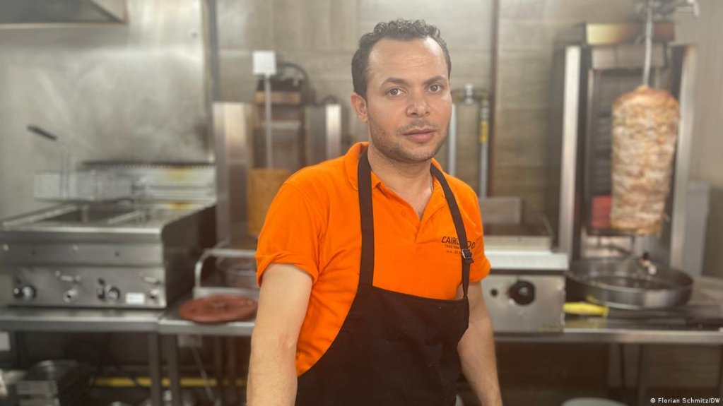 Mohammed Elbasaraty's Egyptian restaurant in Limassol was vandalized and set on fire by masked right-wing extremists in the attack on September 1 | Photo: Florian Schmitz/DW