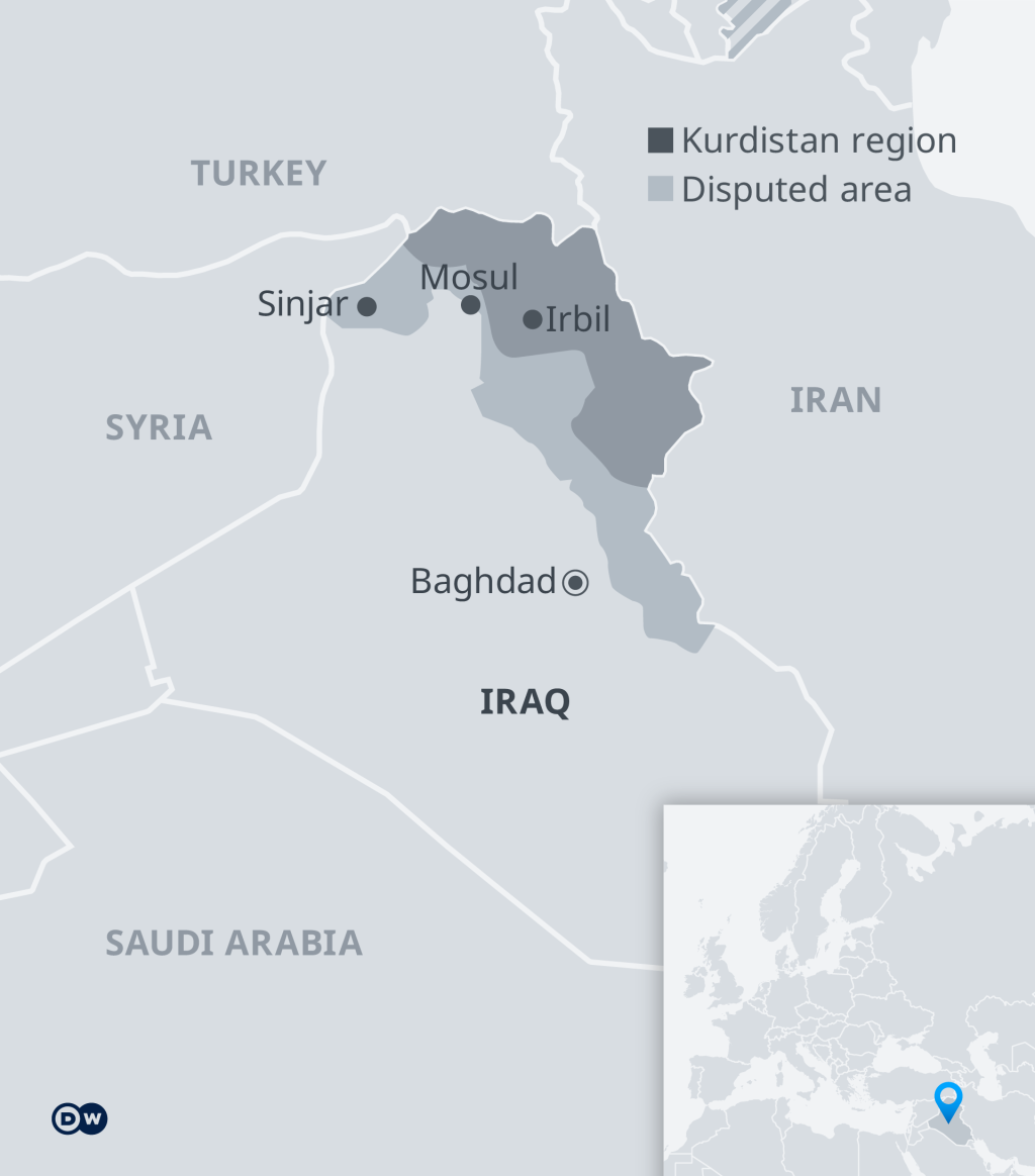 Map of Kurdistan region in Iraq | Source: DW