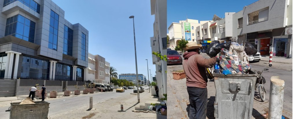 An image provided by FTDES appears to show the UNHCR offices after they had been cleared | Source: FTDES Tunisia, www.ftdes.net